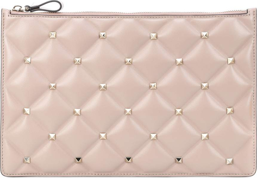 Valentino Valentino Garavani Candystud leather clutch