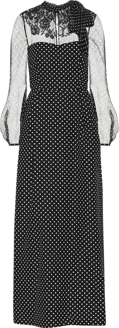Valentino Polka-dot wool and silk dress