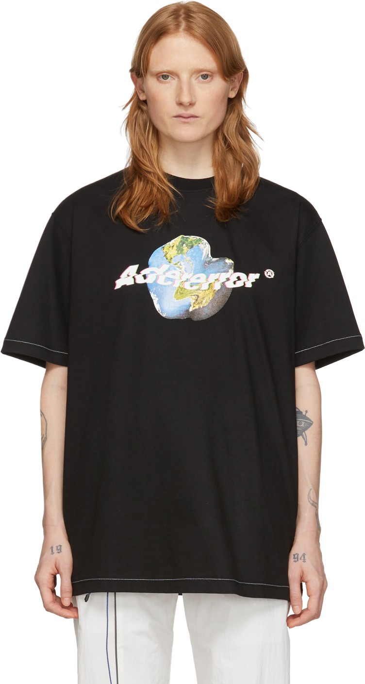 ADER error Black Earth Graphic T-Shirt