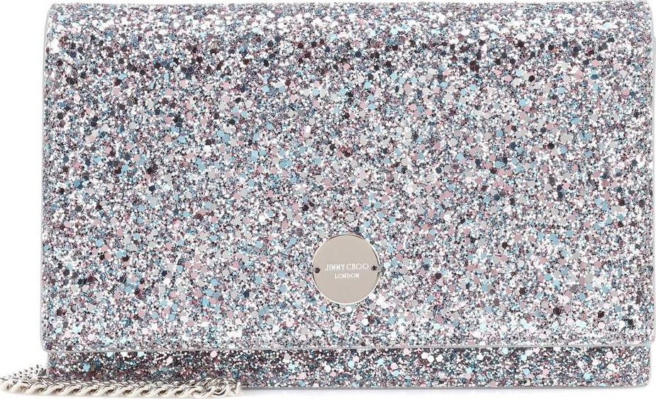 Jimmy Choo Florence glitter clutch