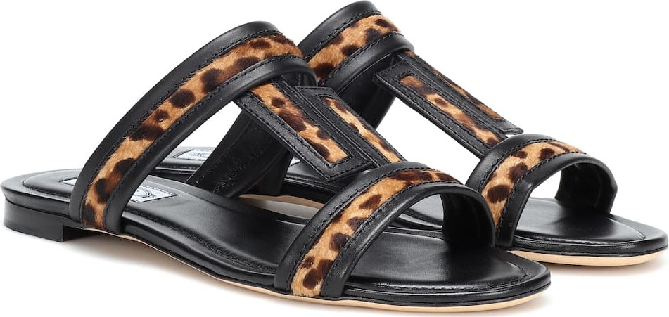 Tod's Leather calf hair sandals