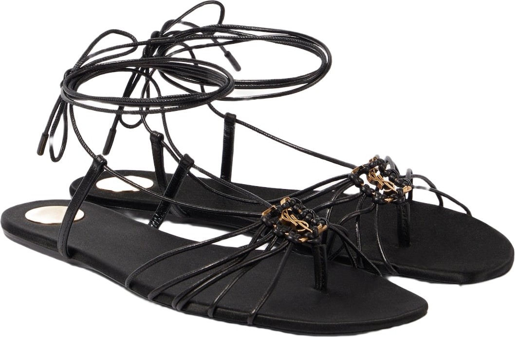 Saint Laurent - Babylone leather sandals Saint Laurent - Babylone leather sandals