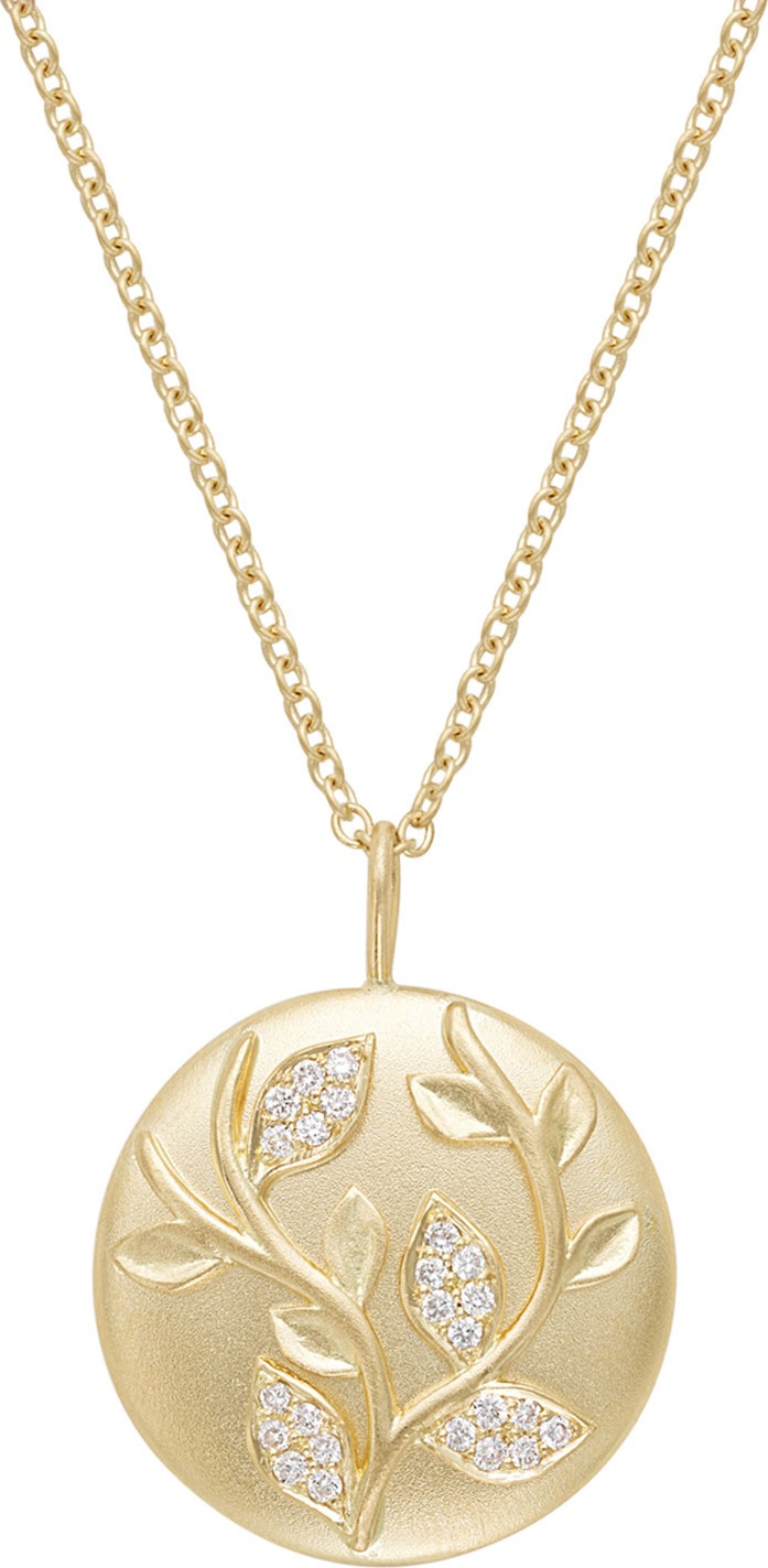 Jamie Wolf 18k Diamond Ivy Vine Pendant Necklace