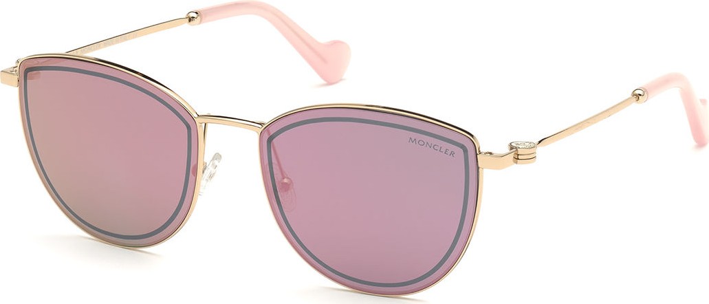 Moncler Mirrored Metal Butterfly Sunglasses