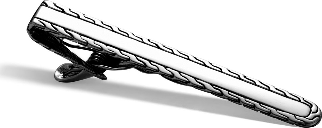 John Hardy Men's Classic Chain Silver Tie Clip