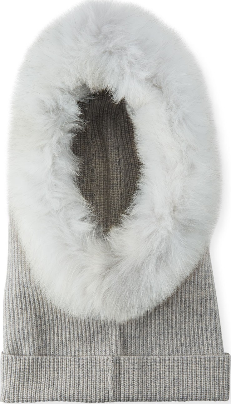 Eugenia Kim Paulina Cashmere Fur-Trim Hood