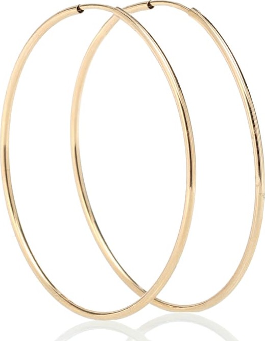 Loren Stewart Nakita 14kt gold infinity hoop earrings