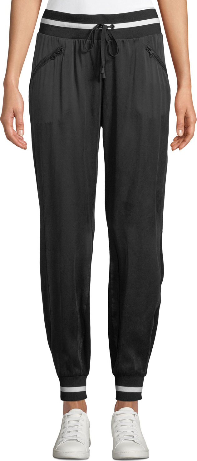 Blanc Noir Natoma Silky Drawstring Jogger Pants