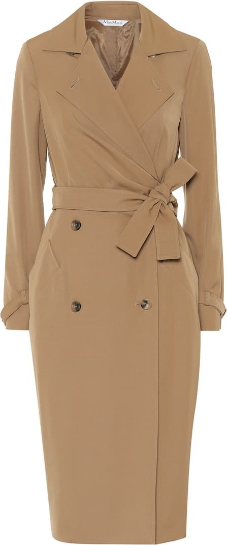 Max Mara Lucia wool gabardine midi dress