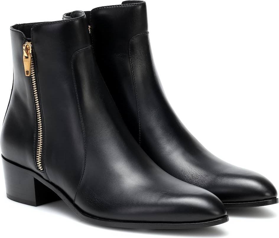 Balmain Leather ankle boots