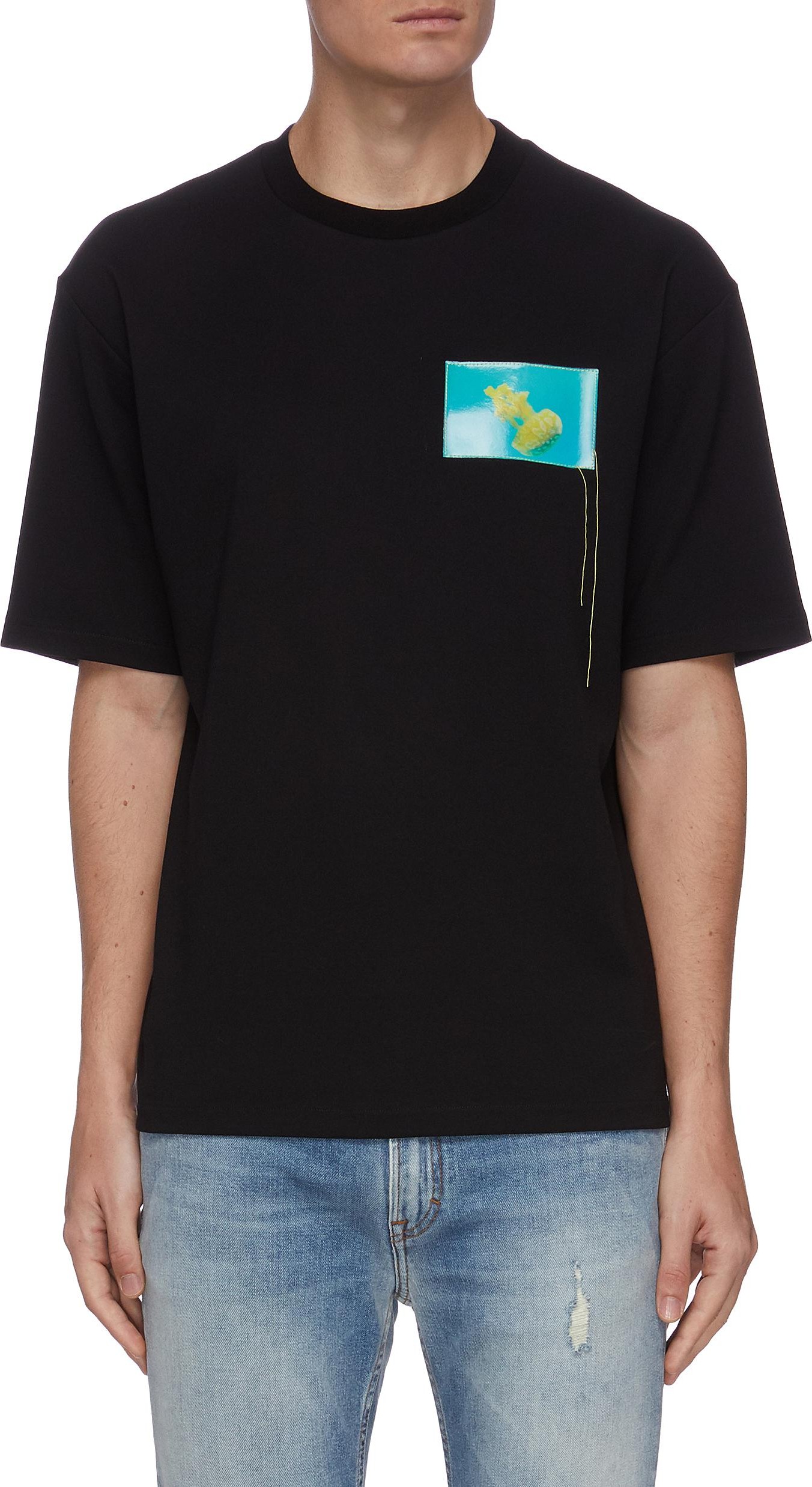 Acne Studios Jellyfish print patch T-shirt