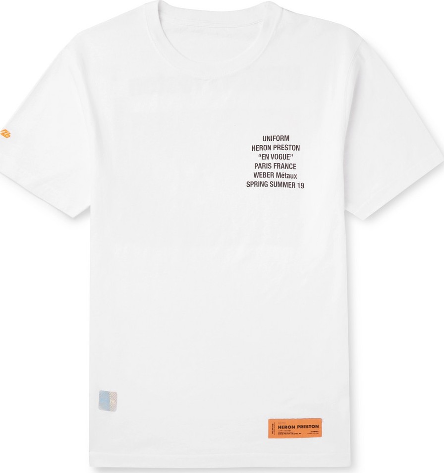 Heron Preston Oversized Logo-Print Cotton-Jersey T-Shirt