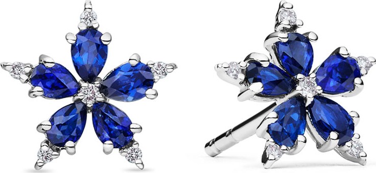 Paul Morelli Mini Stellanise Sapphire & Diamond Stud Earrings