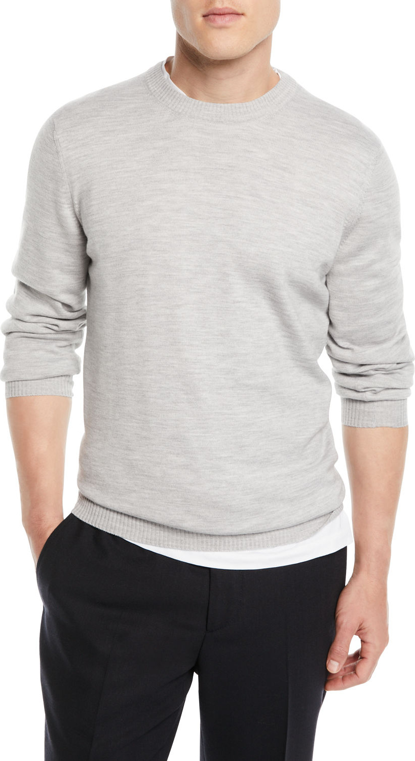 Brunello Cucinelli Men's Wool Crewneck Sweater