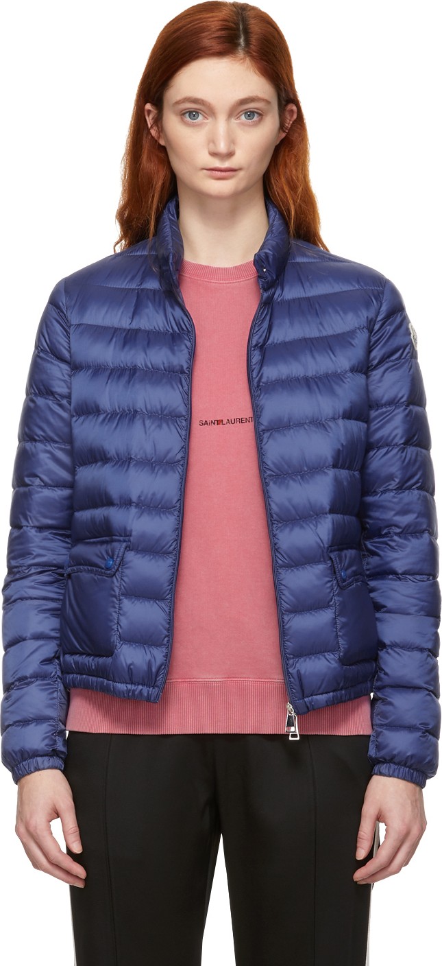 Moncler Blue Down Lans Jacket