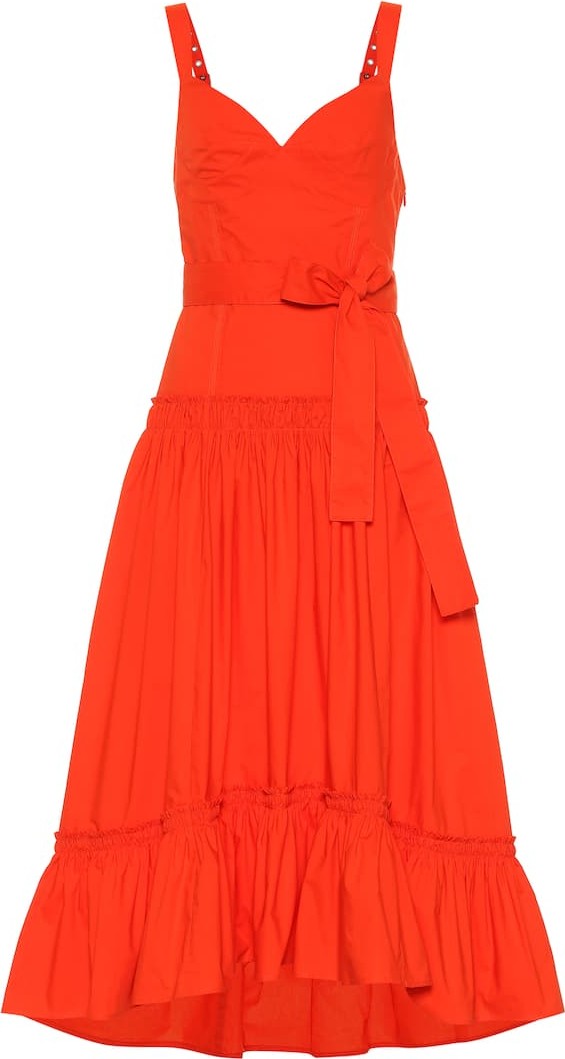 Proenza Schouler Cotton-poplin midi dress