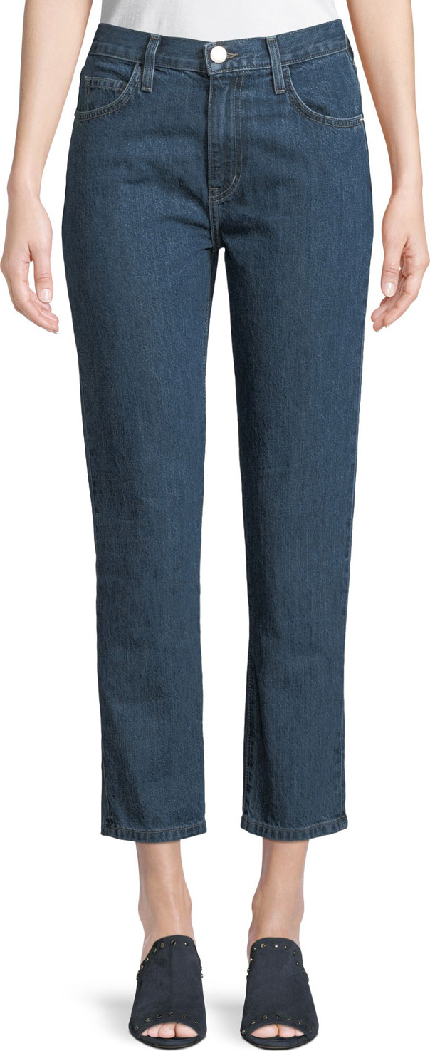 Current/Elliott The Vintage Cropped Slim-Leg Jeans