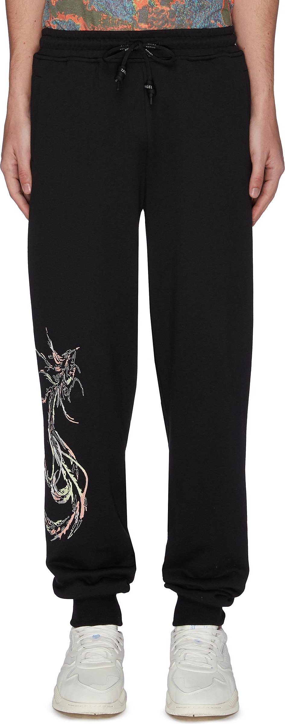 Angel Chen Rosefinch embroidered tapered sweatpants