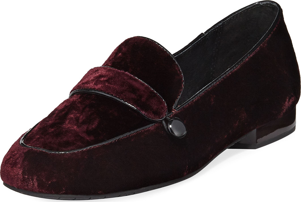Donald J Pliner Haven Velvet Flat Loafer
