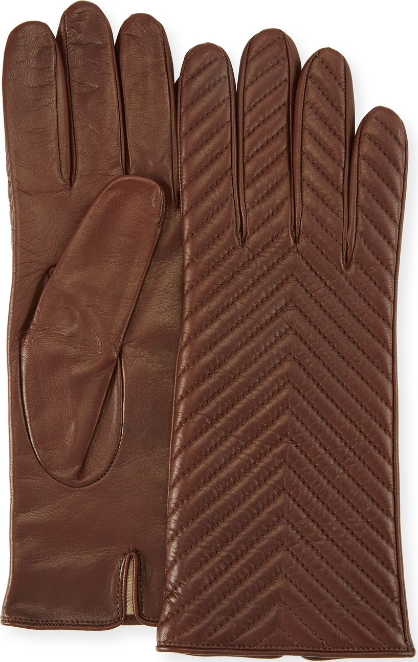 Portolano Quilted Napa Leather Gloves