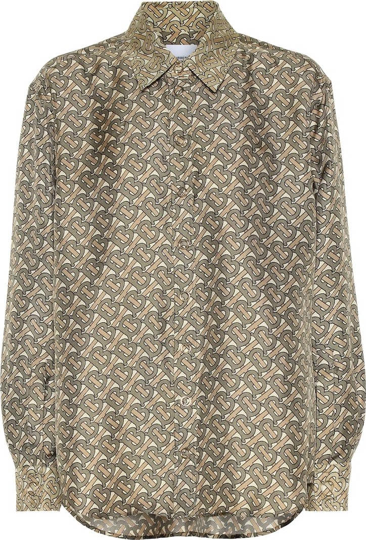 Burberry London England Logo silk-twill shirt