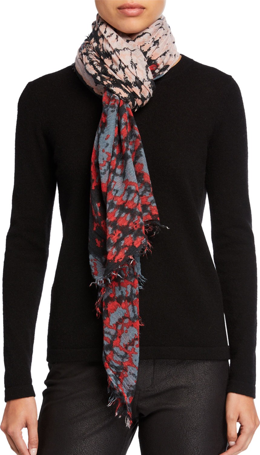 Zadig & Voltaire Delta Wild Multicolored Scarf
