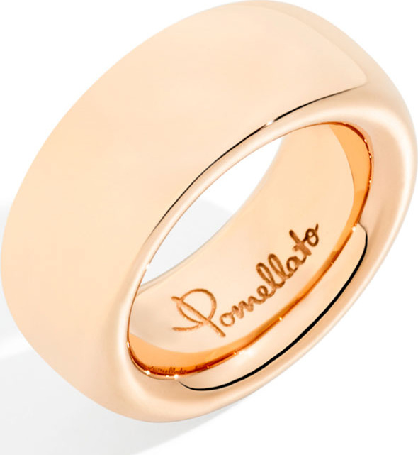 Pomellato 18k Rose Gold ICONICA Large Band Ring, Size 7