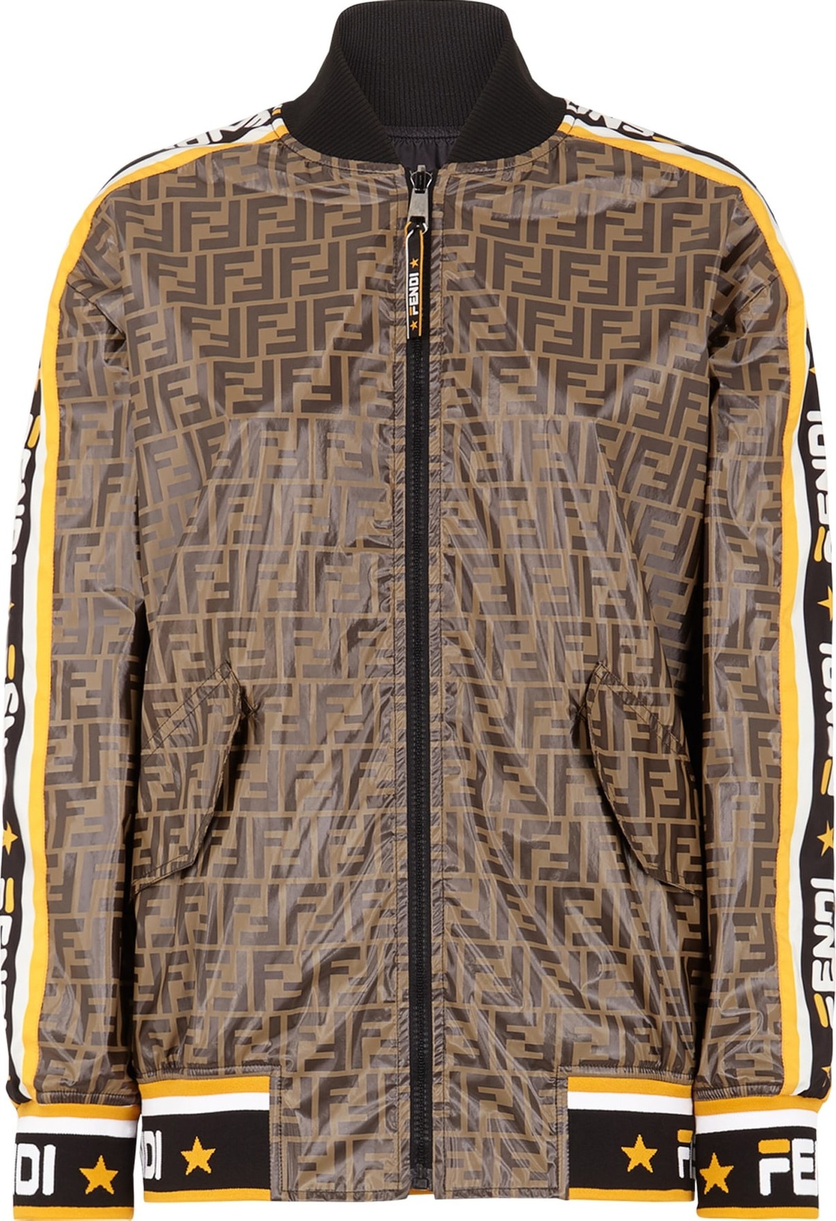 Fendi x FILA Mania Logo Reversible Bomber Jacket