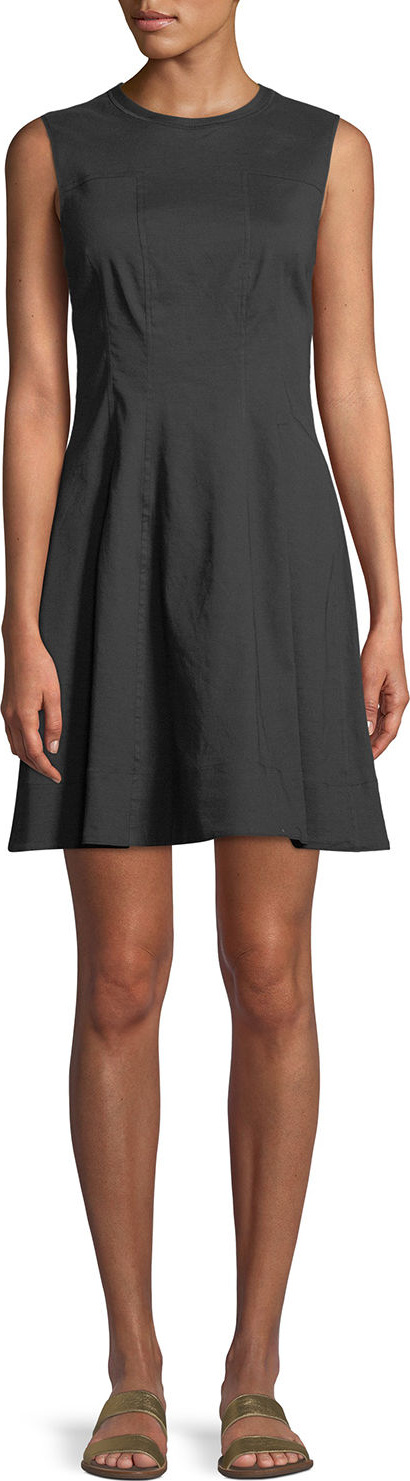 Theory Modern Linen Sleeveless Shift Dress