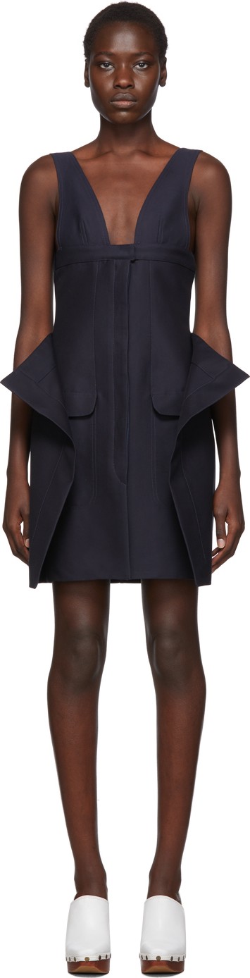 Jacquemus Navy 'La Robe Lecci' Dress