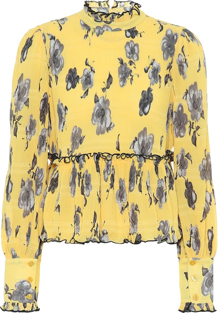 Ganni Exclusive to Mytheresa – Floral crêpe blouse