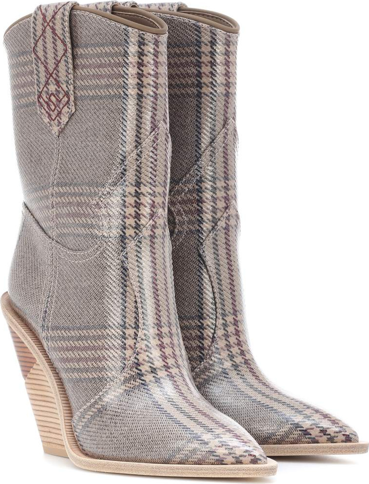 Fendi Checked ankle boots