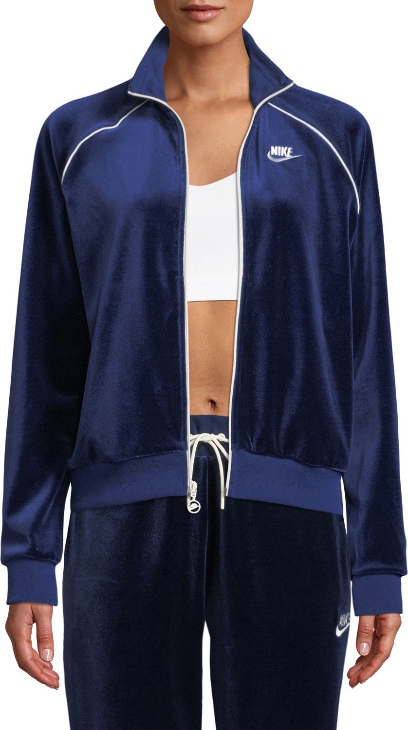 Nike Velour Track Jacket, Blue