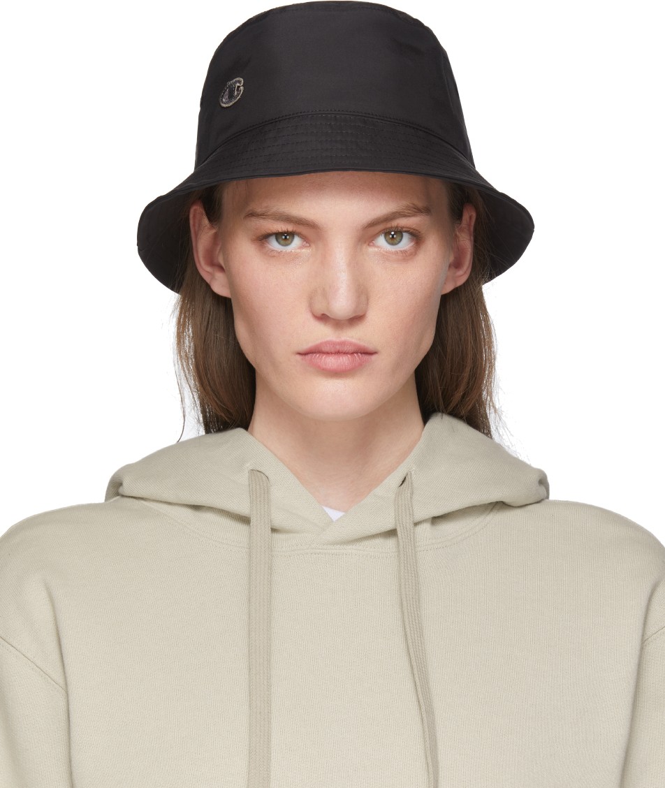 Rick Owens Black Champion Edition Gilligan Bucket Hat Rick Owens Black Champion Edition Gilligan Bucket Hat