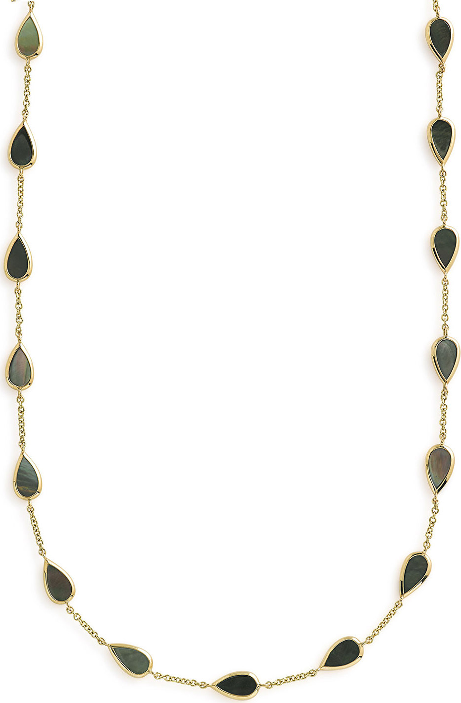 IPPOLITA 18K Rock Candy Small Mother-of-Pearl Pear-Station Necklace