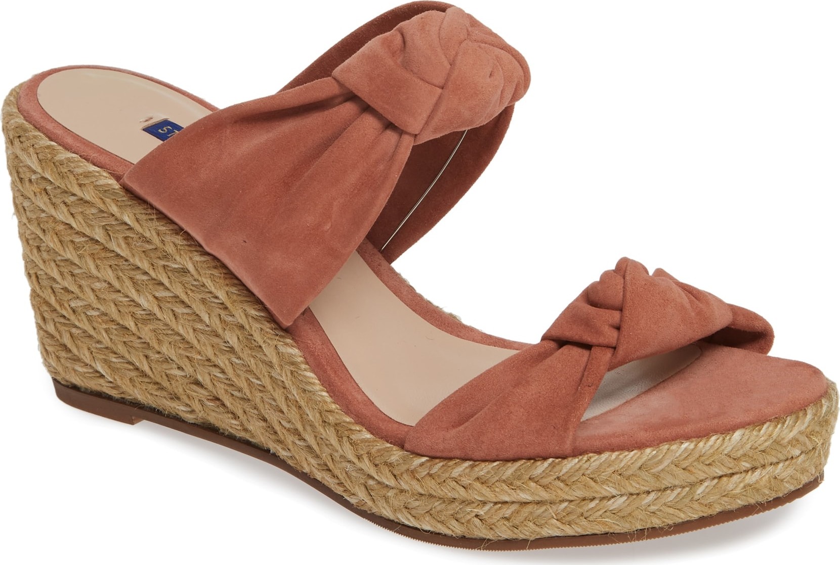 Stuart Weitzman Sarina Espadrille Wedge Slide Sandal