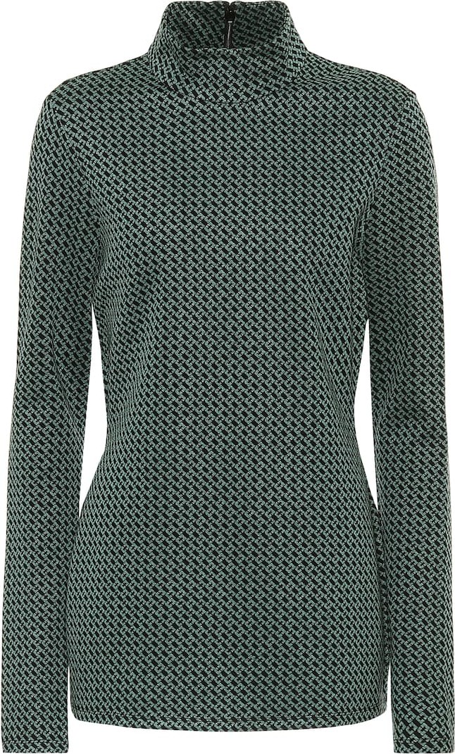 DIANE von FURSTENBERG Kasen printed jacquard top