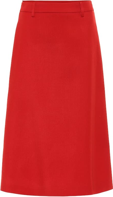 Prada Wool midi skirt