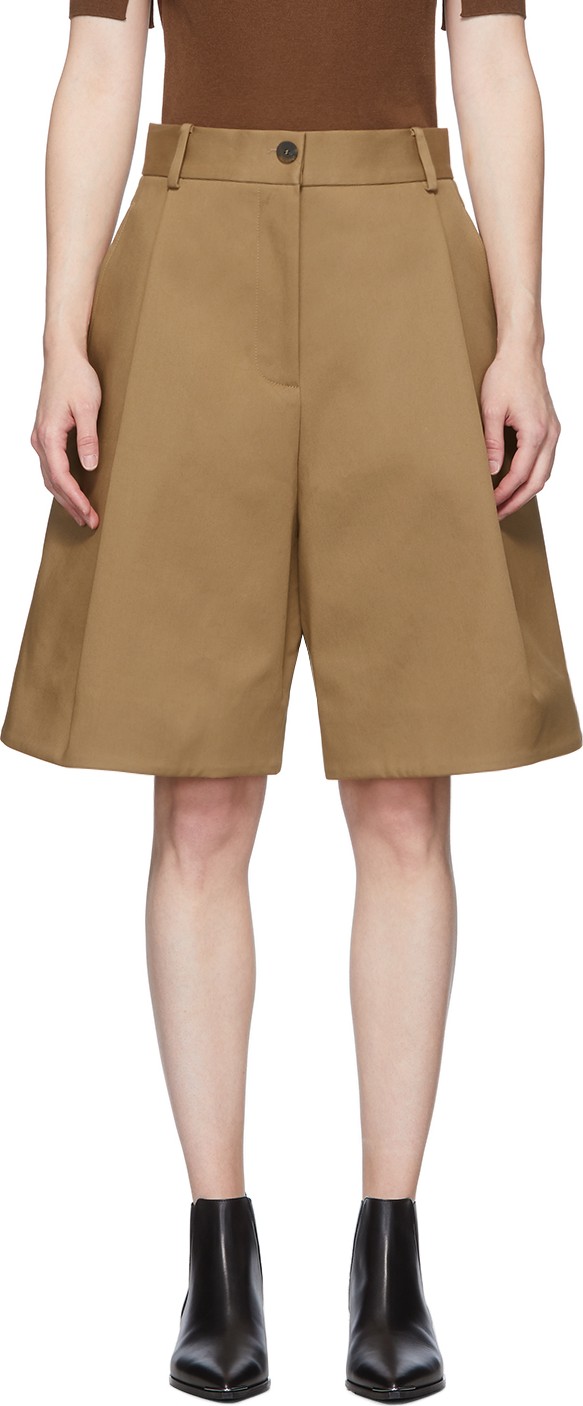 Studio Nicholson Tan Cuba Shorts