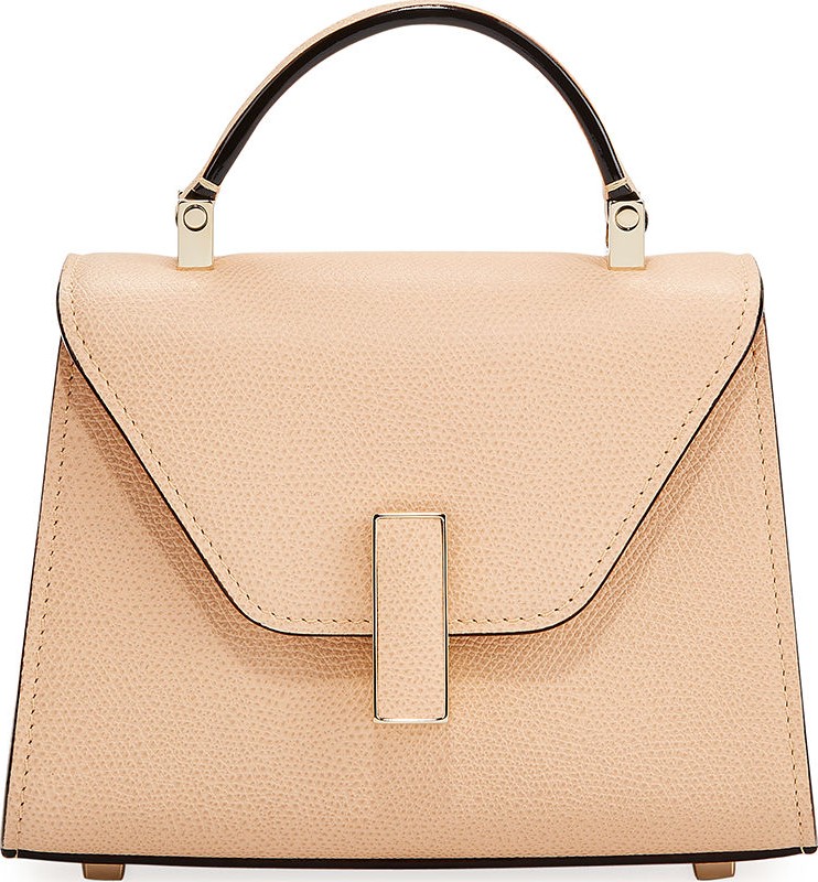 Valextra Saffiano Iside Micro Top Handle Bag