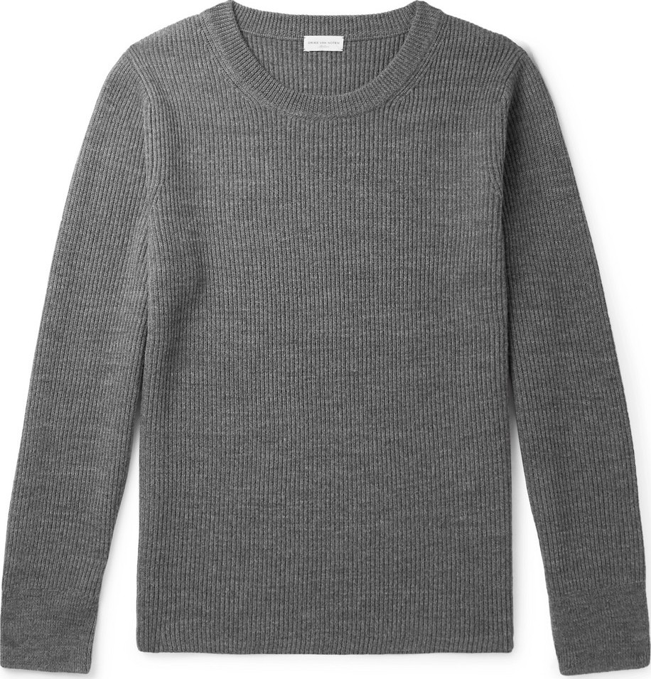 Dries Van Noten Ribbed Merino Wool Sweater