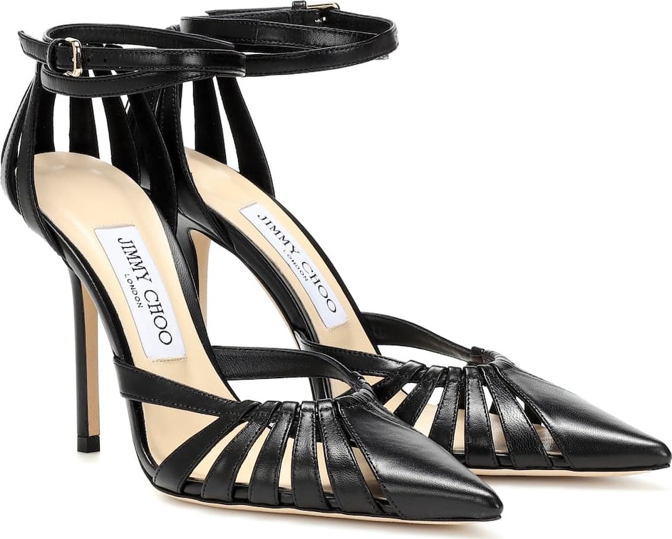 Jimmy Choo Travis 100 leather pumps