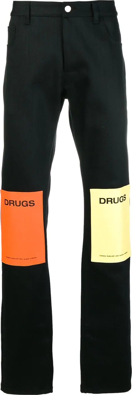 Raf Simons Drugs patch jeans