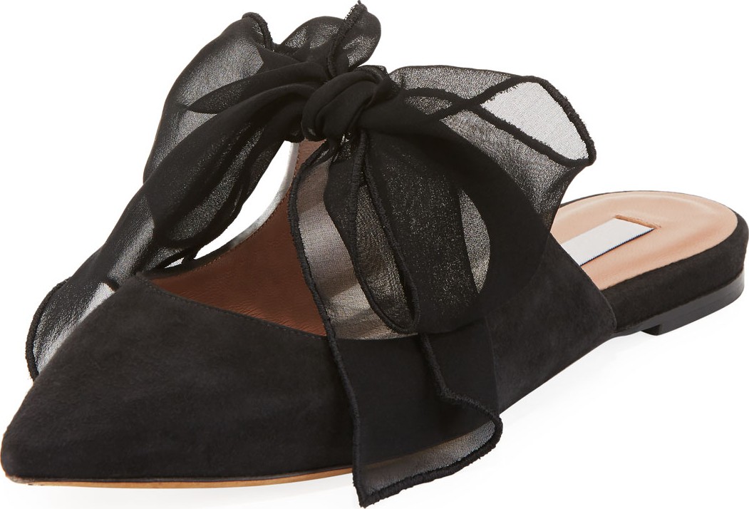 Tabitha Simmons Aida Suede Flat Mules