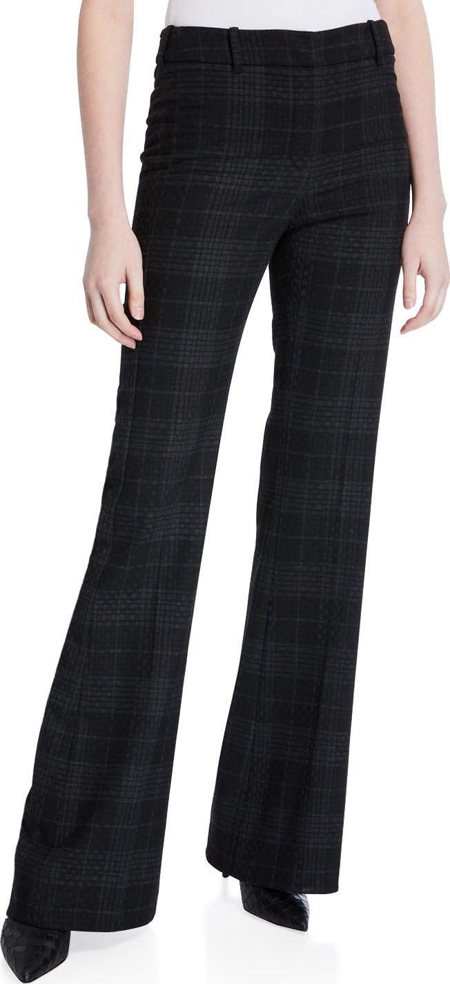 Elie Tahari Anna Plaid Flare Pants Elie Tahari Anna Plaid Flare Pants