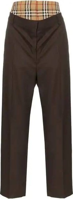 Burberry London England Double-layer tailored straight-leg trousers