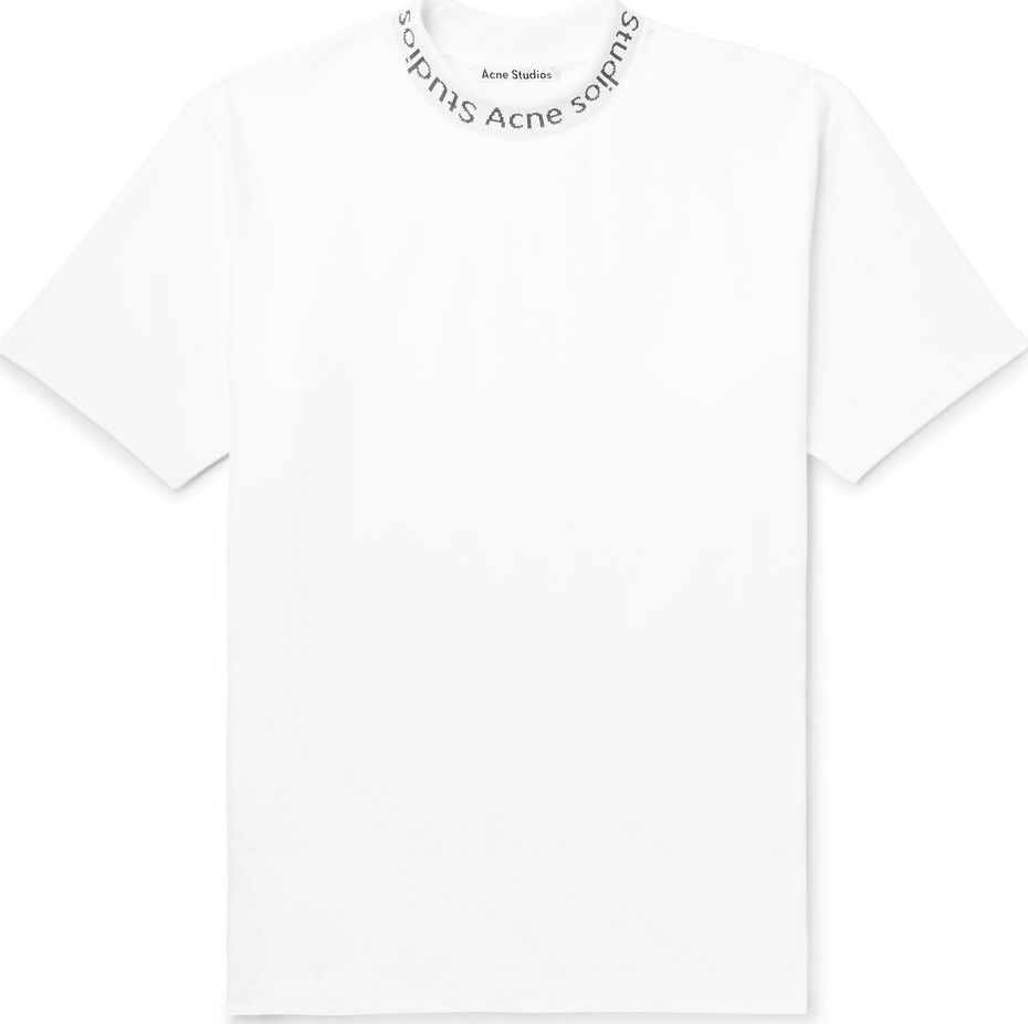 Acne Studios Navid Logo-Print Stretch-Jersey T-Shirt