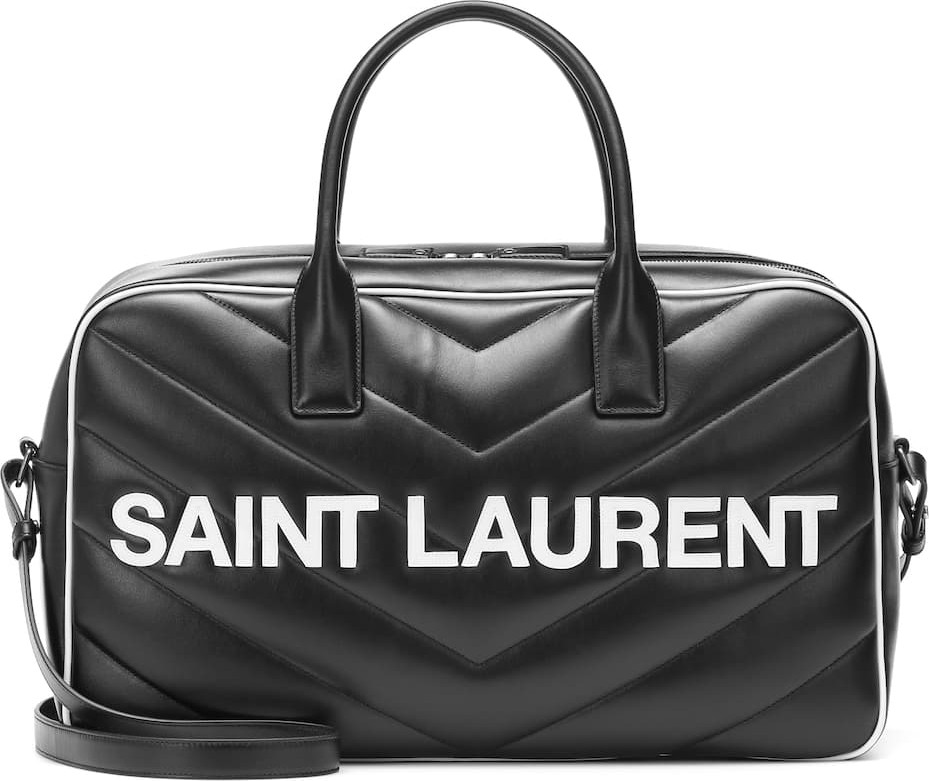 Saint Laurent Miles matelassé leather tote