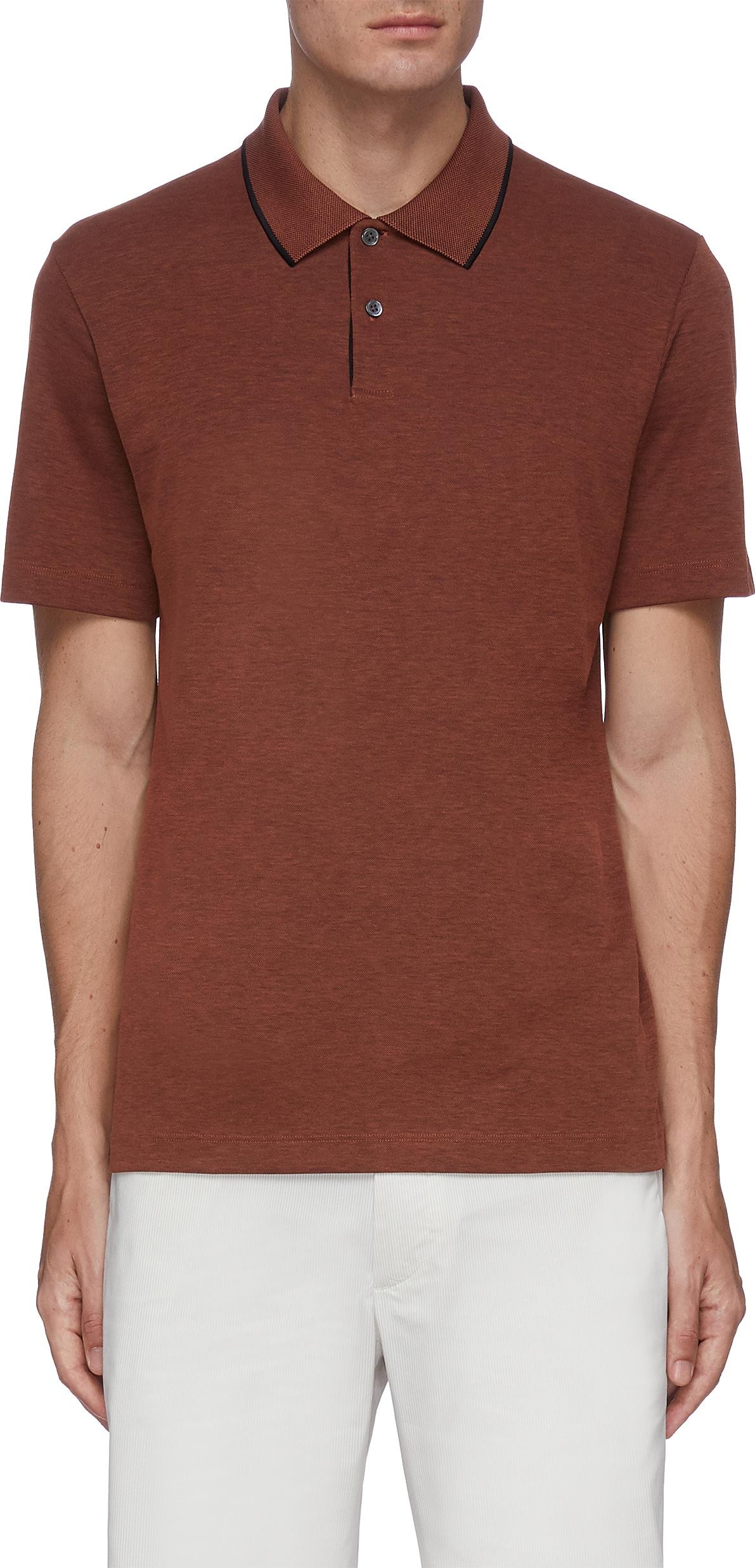 Theory Cotton blend polo shirt