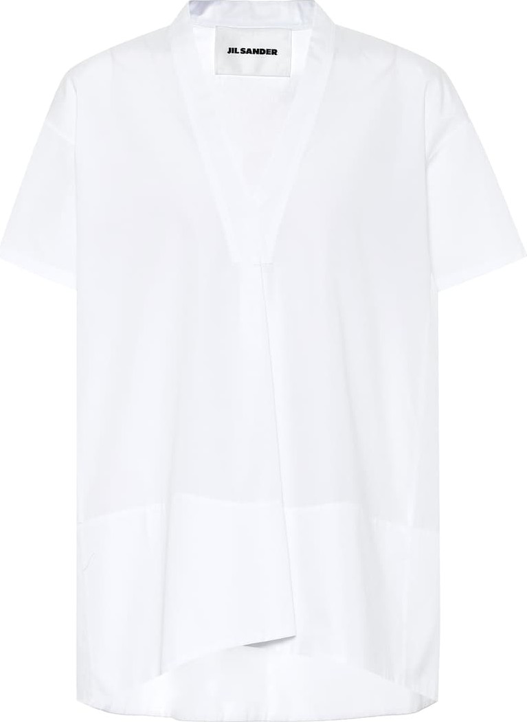 Jil Sander Cotton-poplin blouse